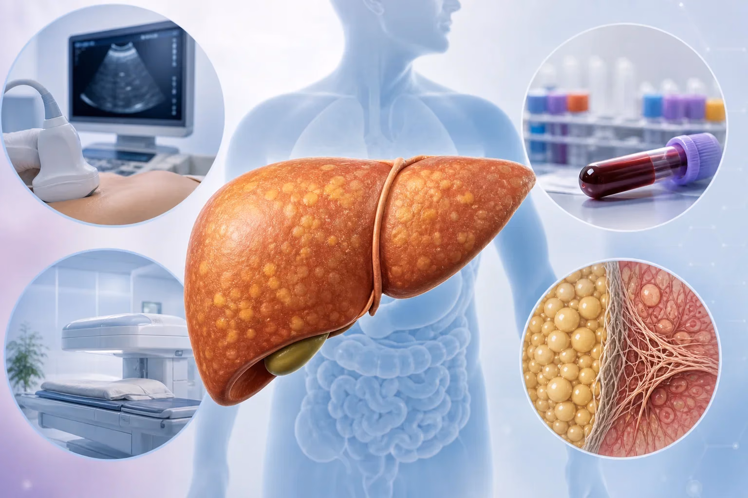 Ilustrație informativă despre Cum se diagnostichează și cum evaluăm fibroza?
