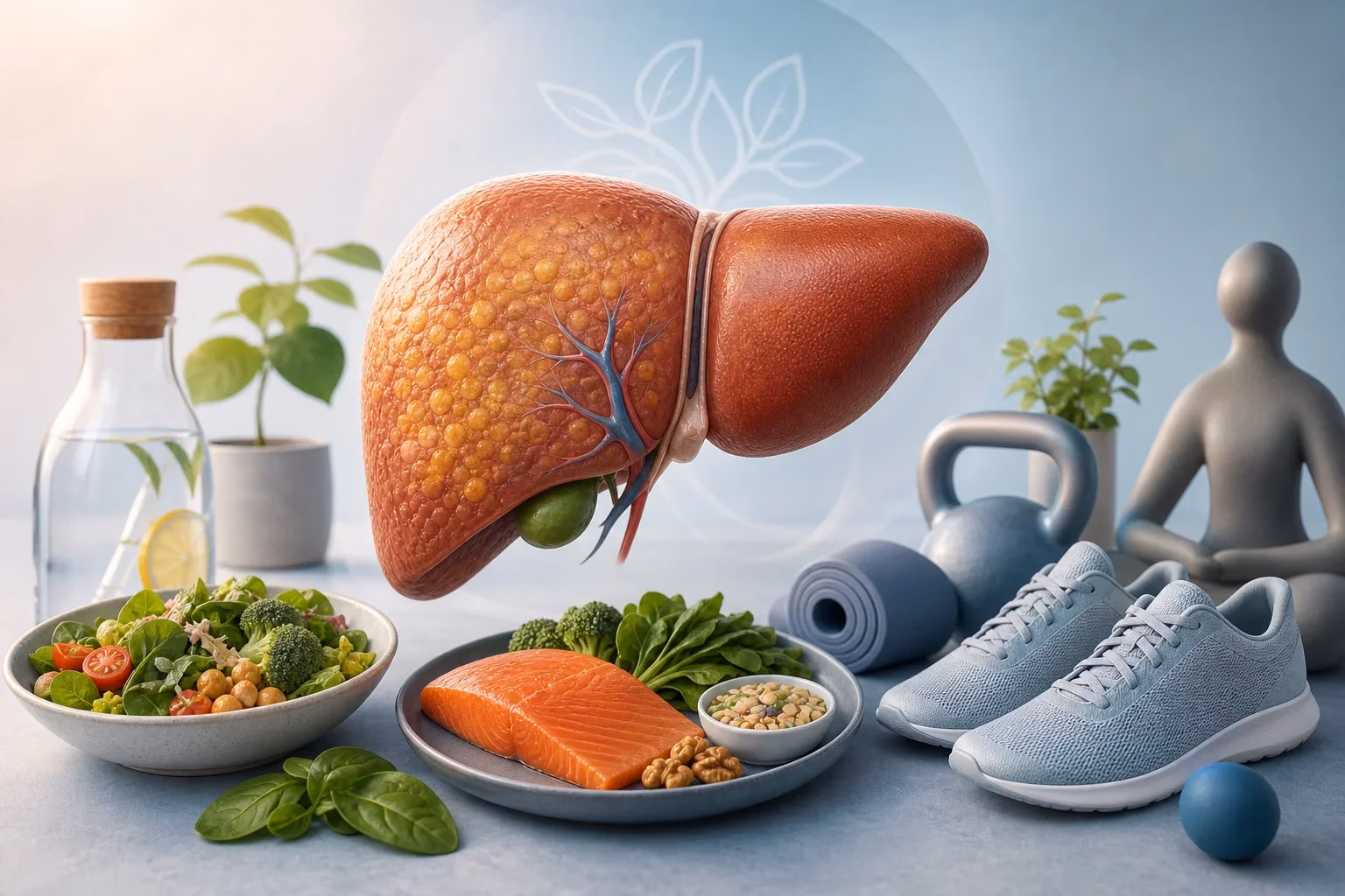 Ilustrație informativă despre Cum poate fi tratat ficatul gras metabolic?