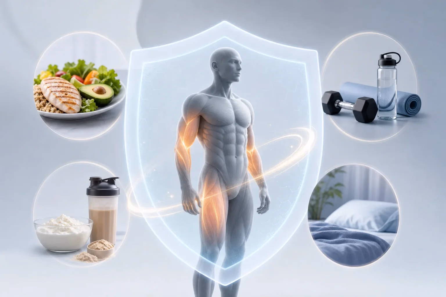Ilustrație informativă despre Cum protejăm masa musculară în timpul slăbirii?