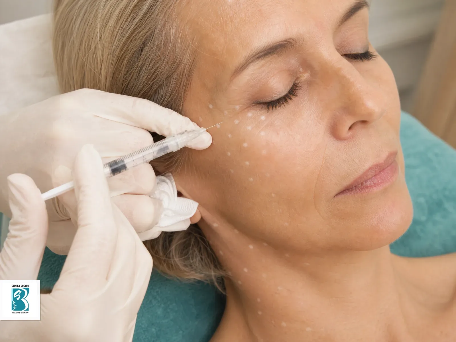 Restylane Skinbooster Vital Light Restylane Skinbooster Vital Light pe zona delicata perioculara si gat cu microinjectii