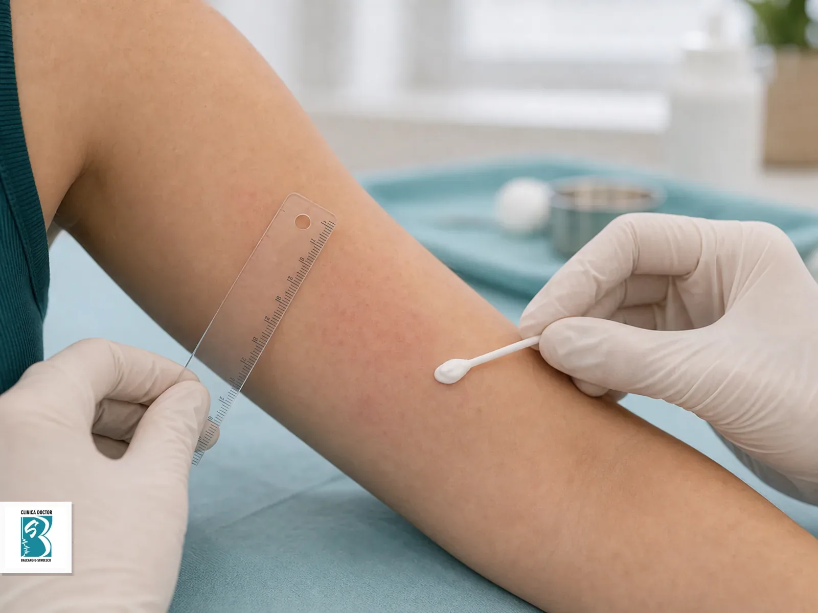 Control medic primar dermatologie Control dermatologic cu aplicare locala de tratament pe o zona cutanata vindecata partial