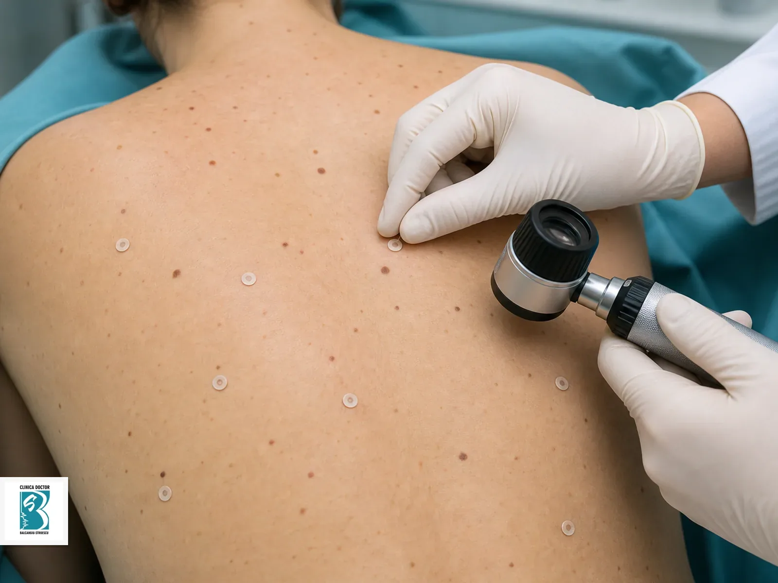 Dermatoscopie digitala full body medic primar Cartografiere dermatoscopica a mai multor alunite pe spate