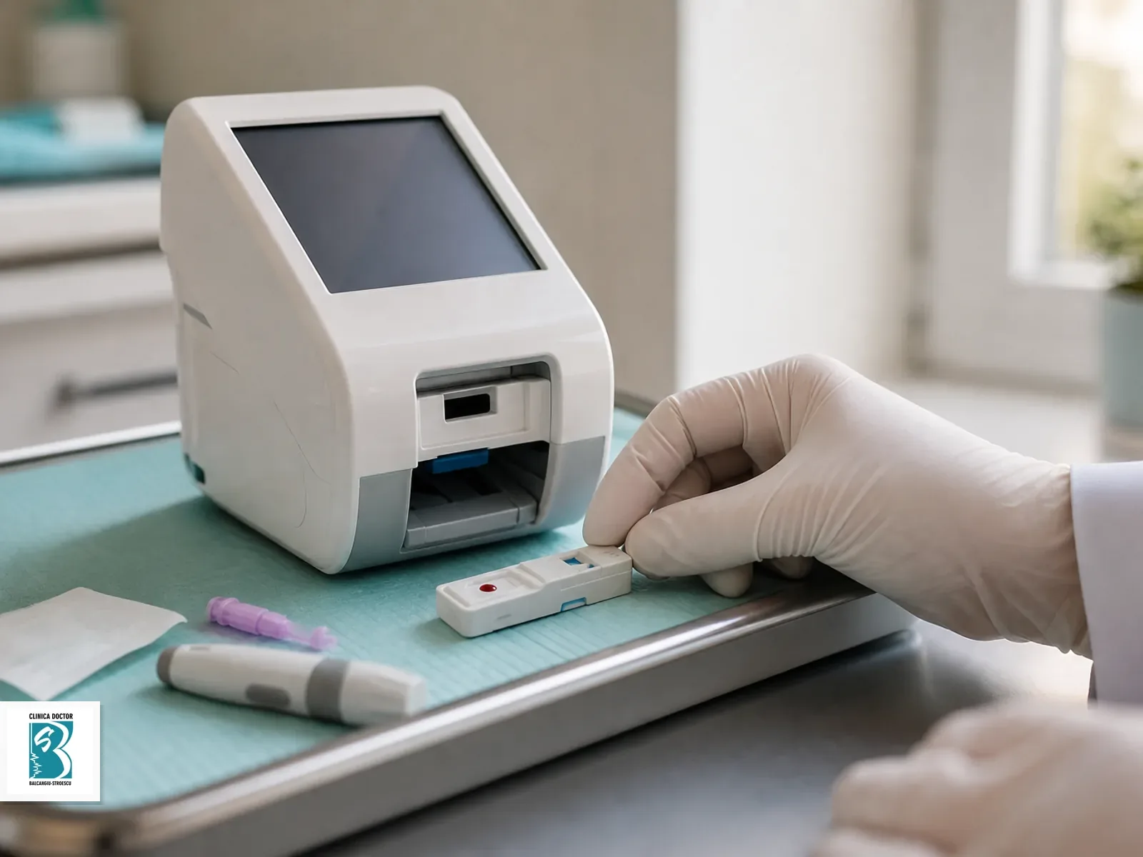 Determinare hemoglobină glicată (HbA1c) în cabinet – sânge capilar Determinare HbA1c in cabinet din sange capilar