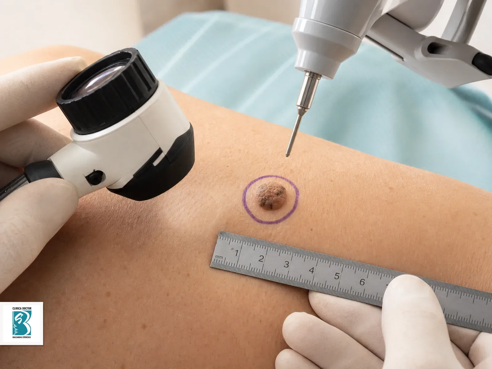Indepartare nev dermal benign cu laser in cadru clinic