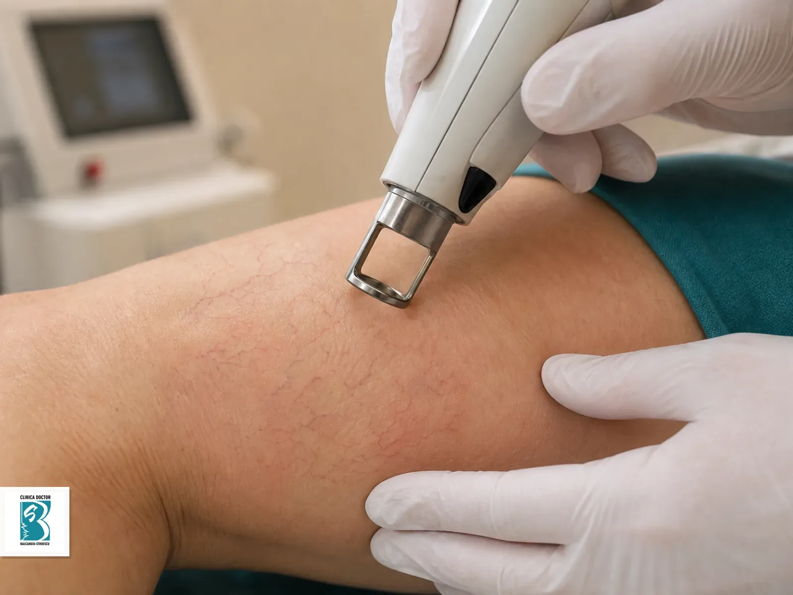 Tratament laser vascular Nd:YAG 1064 nm Long Pulse Tratament laser vascular pentru zonei tratate, cu telangiectazii fine
