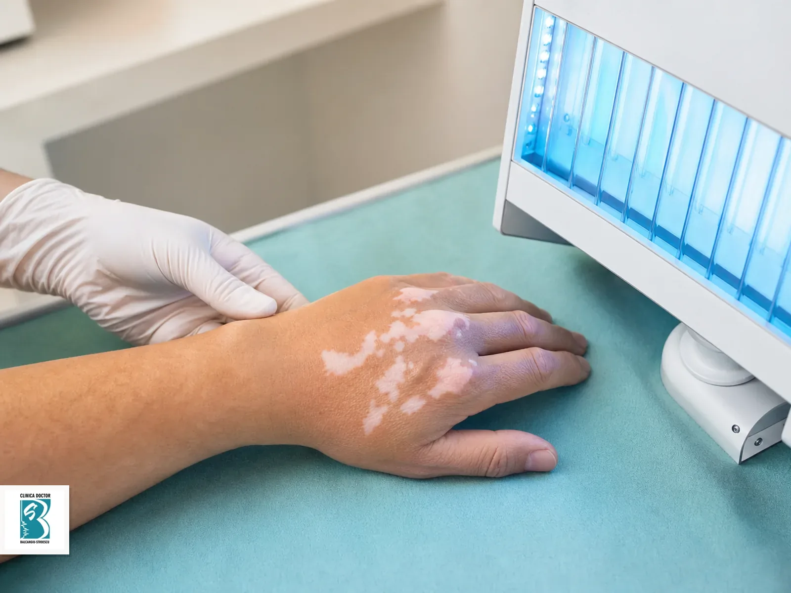 Tratament vitiligo - fototerapie UVB narrowband Fototerapie UVB narrowband pentru vitiligo pe mana