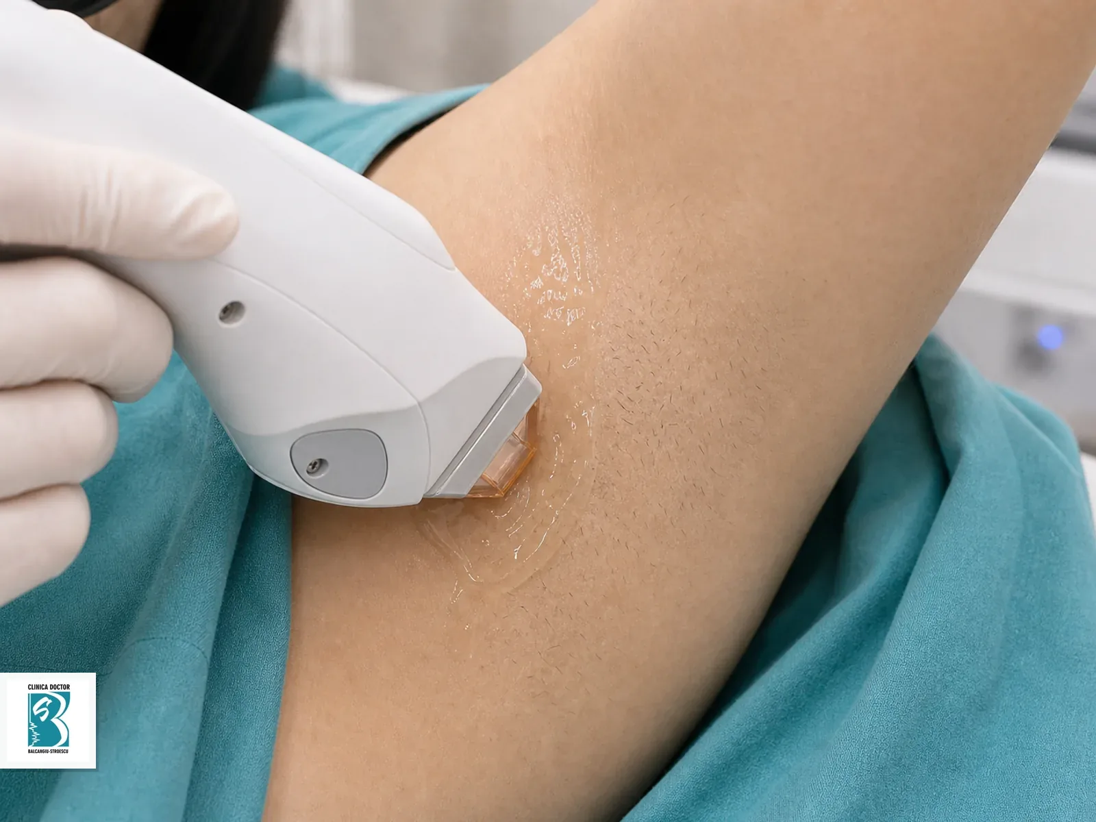 Axilă Aplicator de epilare laser pentru Axilă, cu gel de protecție pe zona tratată