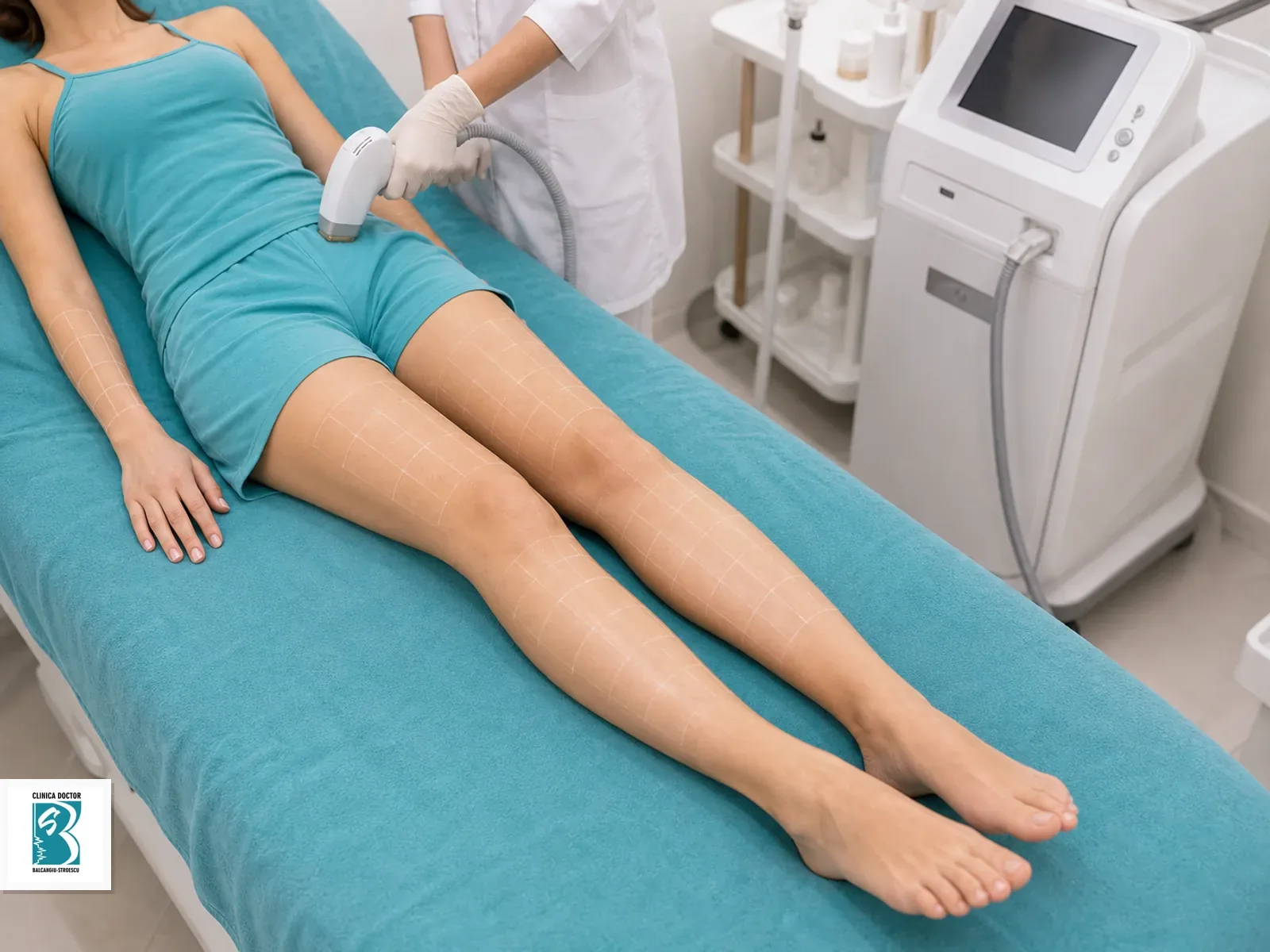 Epilare laser full body cu corp intreg aliniat natural si aplicator in cadru clinic
