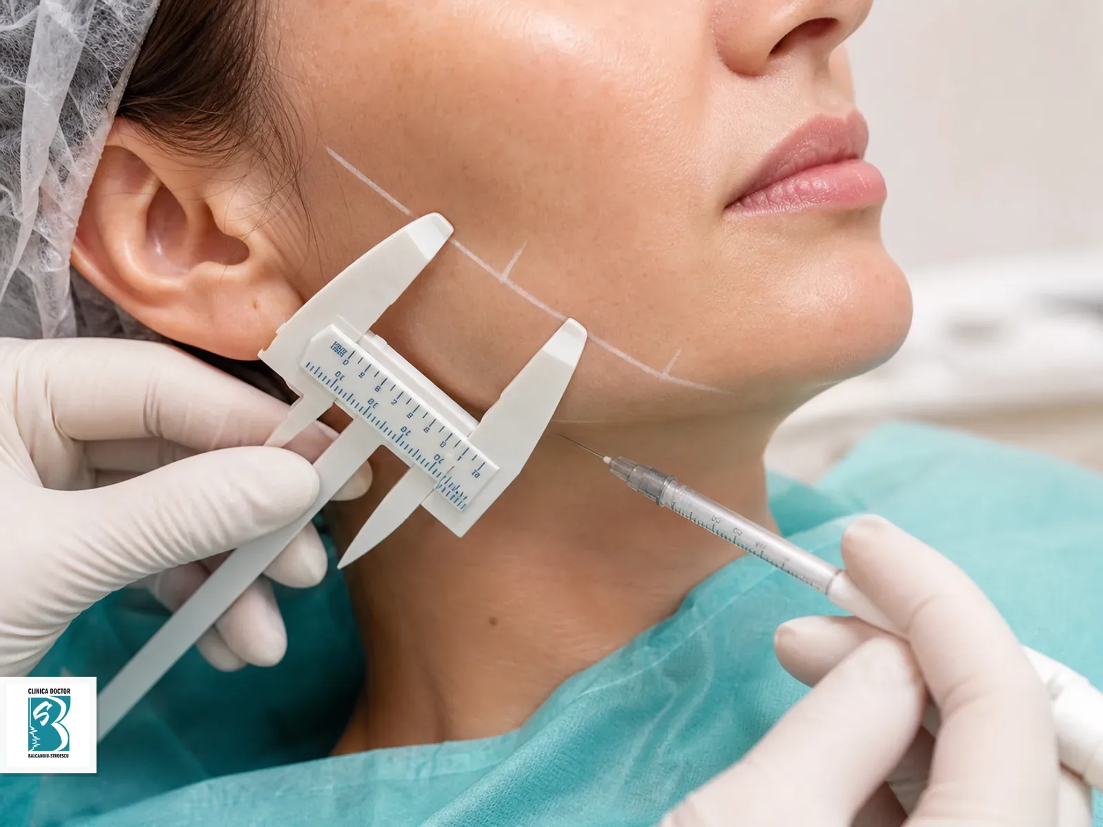Novuma/Radiesse 1,5 ml – biostimulator cu hidroxiapatită de calciu Biostimulator injectabil pentru Novuma/Radiesse 1,5 ml – biostimulator cu hidroxiapatită de calciu, aplicat în zonă marcată clinic