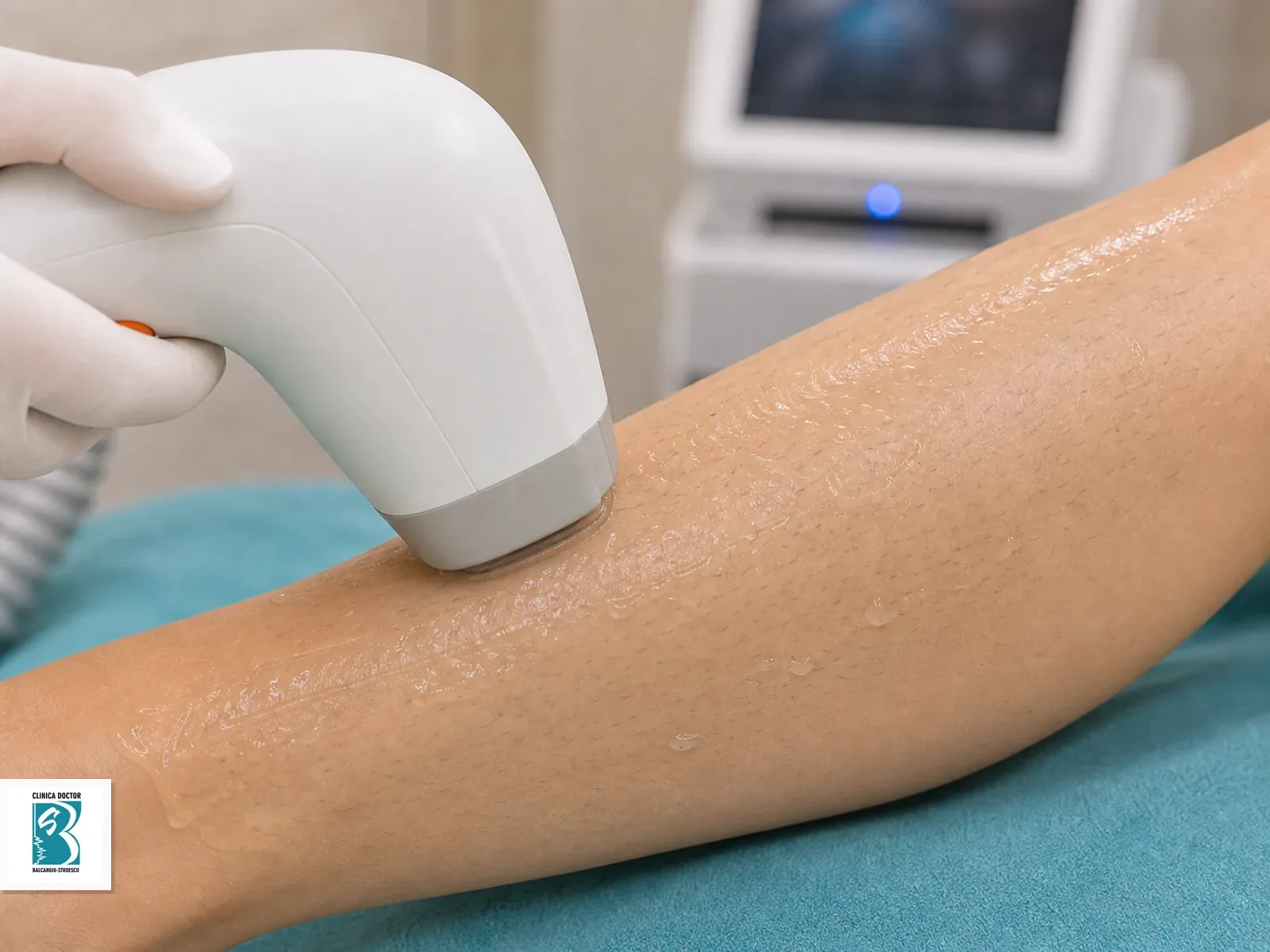 Picioare scurt Aplicator de epilare laser pentru Picioare scurt, cu gel de protecție pe zona tratată