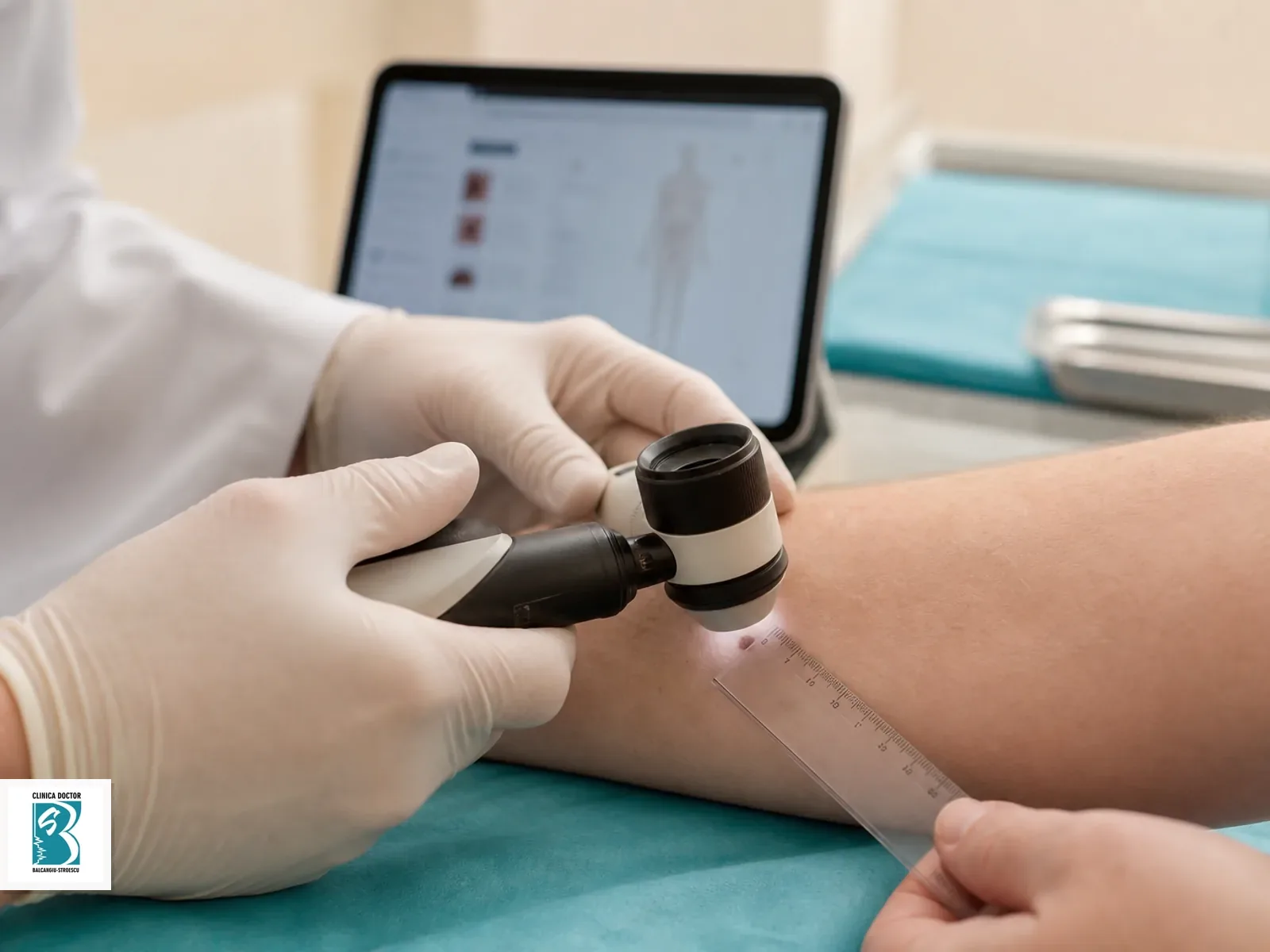 Consultatie de chirurgie plastica medic primar, evaluare clinica a unei leziuni cutanate